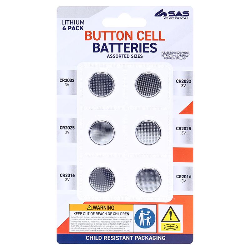 BUTTON CELL BATTERIES LITHIUM ASST