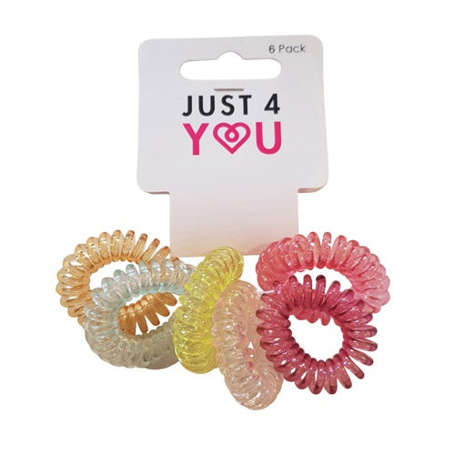 HAIR TIE COIL 35MM 6PK