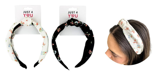 HEADBAND KNOT FLORAL 30MM