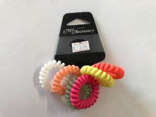 HAIR RING SPIRAL 6 PACK