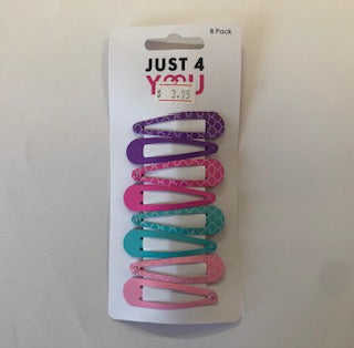 SNAP CLIPS MERMAID 50MM 8PK