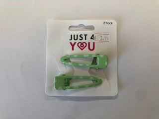 SNAP CLIPS DAISY PRINT 55MM 2PK