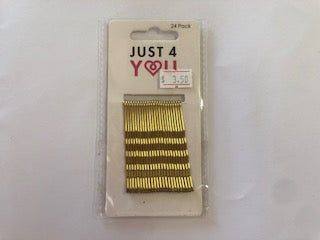 BOBBY PINS GOLD 60MM 24PPK