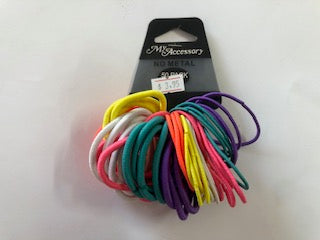 HAIR TIES 50PPK BRIGHTS THICK/THIN