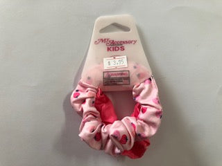 SCRUNCHIE PK2 MINI STRAWBERRY ASST