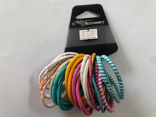 HAIR TIES 24PK MULTI MIX