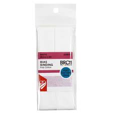 BIAS BINDING 25MM X 3M WHITE (15)