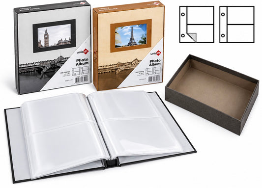 PHOTO ALBUM W/CASE FLORAL HOLDS 200