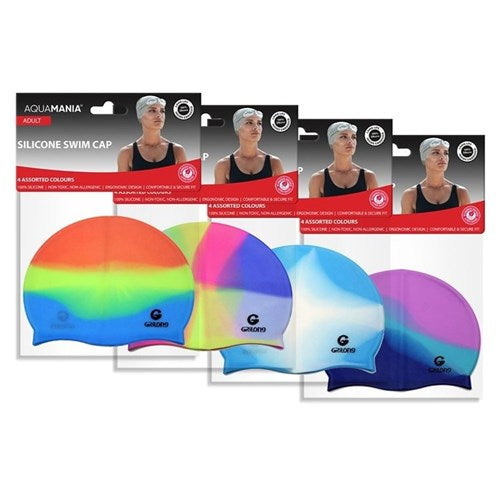 SWIM CAP ADULT OMBRE SILICONE