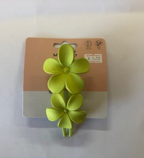 HAIR CLIP FRANGIPANI DBL