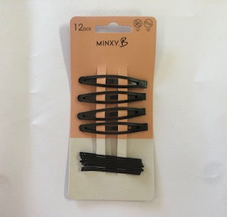 SNAP CLIPS & PINS PACK 12PC