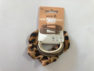 SCRUNCHIE ANIMAL PRINT 8PC