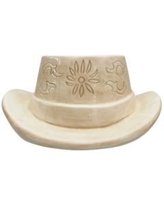 COWBOY HAT PLANTER TAN 20CM