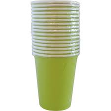 PAPER CUPS LIGHT GREEN