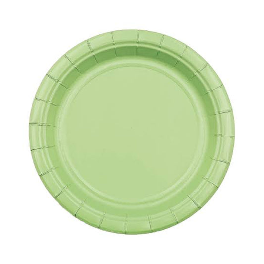 PAPER PLATES 9'' LIGHT GREEN