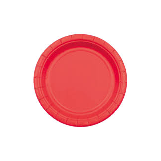 PAPER PLATES 9'' RED