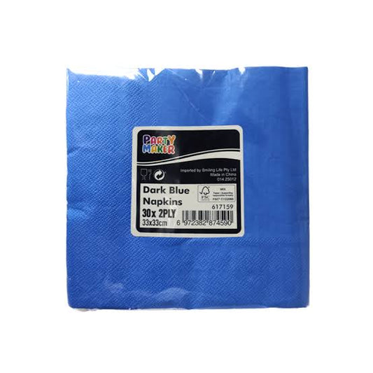 NAPKINS 33X33CM DARK BLUE