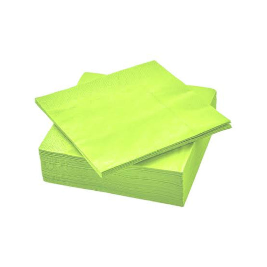 NAPKINS 33X33CM LIGHT GREEN