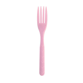 FORKS PLASTIC REUSABLE 18PC BABY PINK
