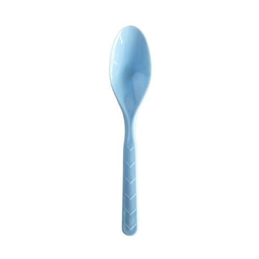 SPOONS PLASTIC REUSABLE 18PC BABY BLUE
