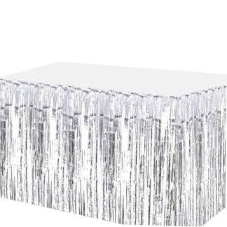 TABLE SKIRT SILVER