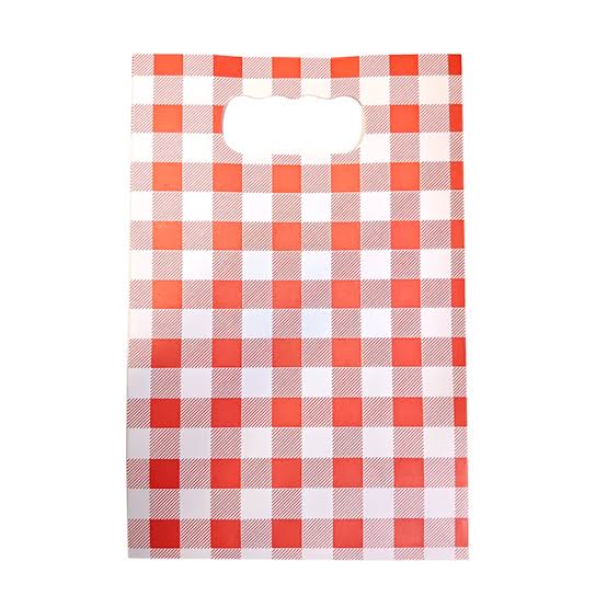PAPER BAG RED GINGHAM