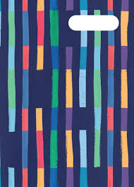 A4 BOOKCOVER BRIGHT STRIPES