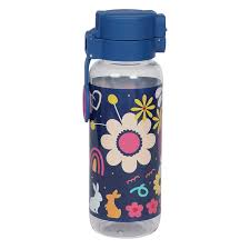 WATER BOTTLE BIG 650ML FLOWER FUN