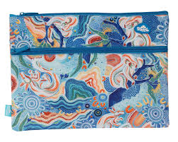 PENCIL CASE A4 TWIN ZIP WANI WANI WATINA