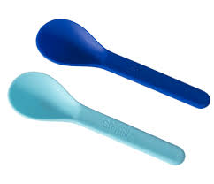 SNACK ATTACK SPOON SET 2PK AZURE/SKY