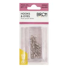 HOOK & EYES NICKEL PK12