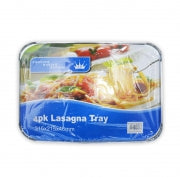 FOIL TRAY LASAGNA 4PK W/LIDS