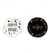 NEW YEAR PAPER PLATES PK12