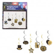 NEW YEAR SWIRL DECO 6PK