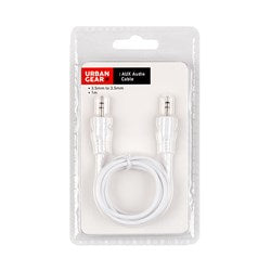 AUX AUDIO CABLE WHITE 1M
