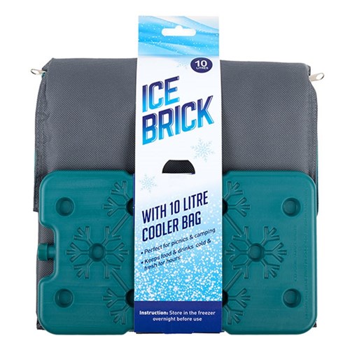 ICE BRICK W/COOLER BAG 10LT 26X16X26CM