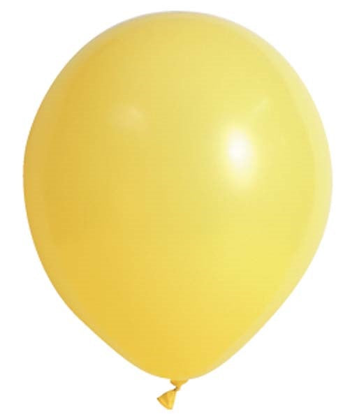 BALLOONS 20PK 30CM PASTEL YELLOW