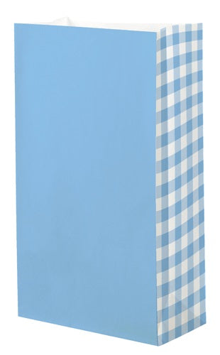 PAPER BAG 8PK BLUE