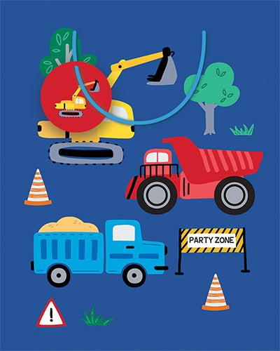 GIFT BAG LGE TRUCKS