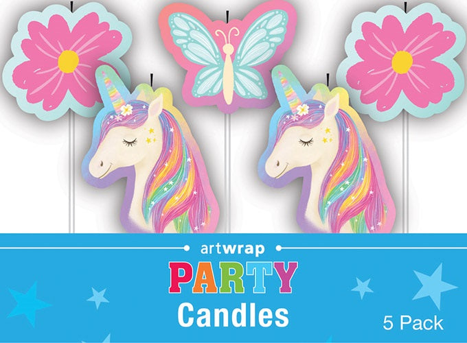 CANDLES 5 PICK UNICORN