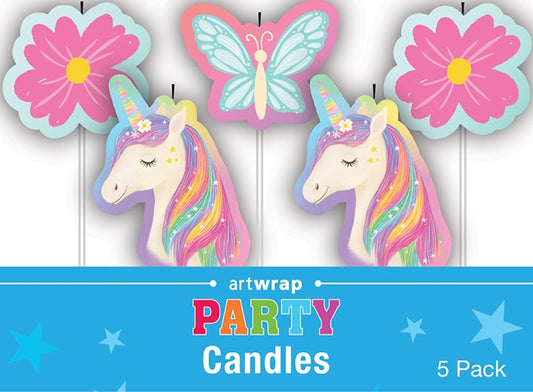 CANDLES 5 PICK UNICORN