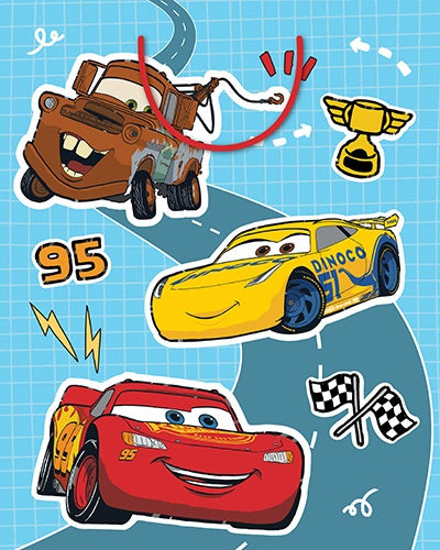 GIFT BAG LGE DISNEY CARS