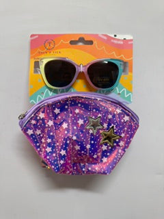KIDS SUNGLASSES & BAG SET ASST