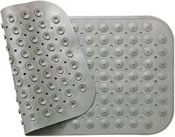 BATH MAT RECT DOTTED GREY 70X38CM