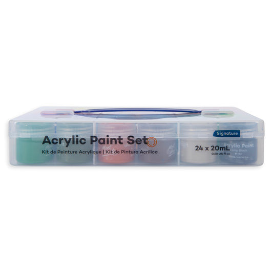 ACRYLIC COLOUR PAINT SET 24PC X 20ML