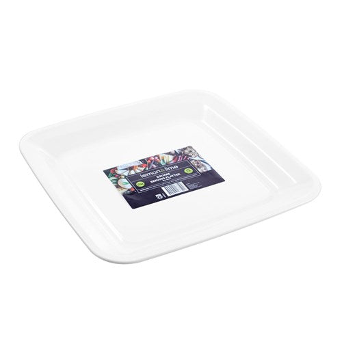 PLATTER SQUARE 40X40CM WHITE