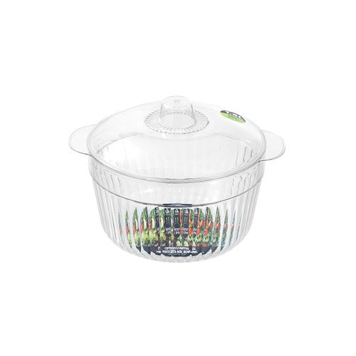 BOWL W/LID CRYSTAL VISTA 1.5LT 19X16X14C