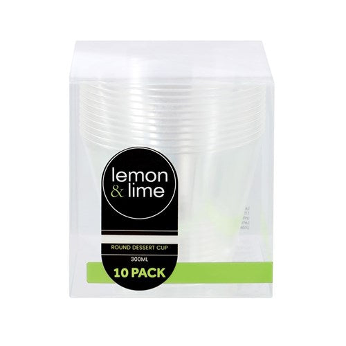 DESSERT CUPS RND MINI 10PK 300ML