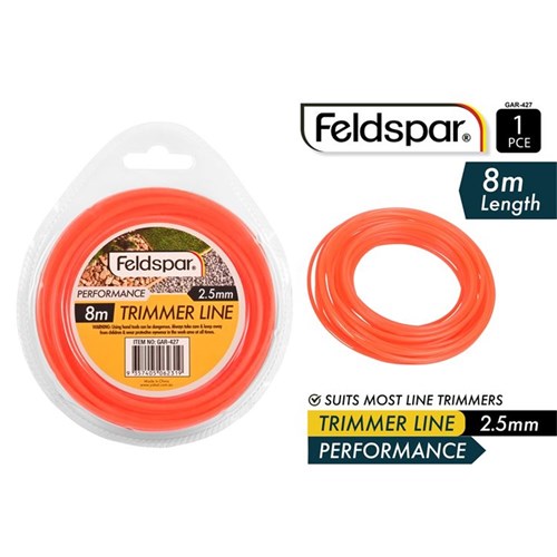 TRIMMER LINE 8M X 2.5MM RED