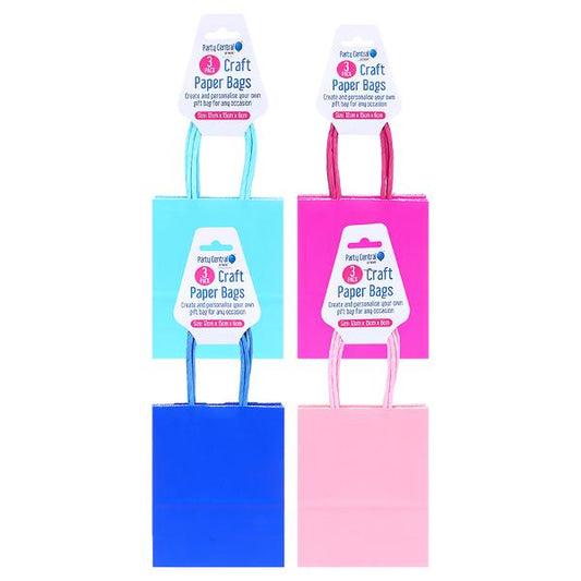 GIFT BAGS PAPER 21X16X8CM 3PK